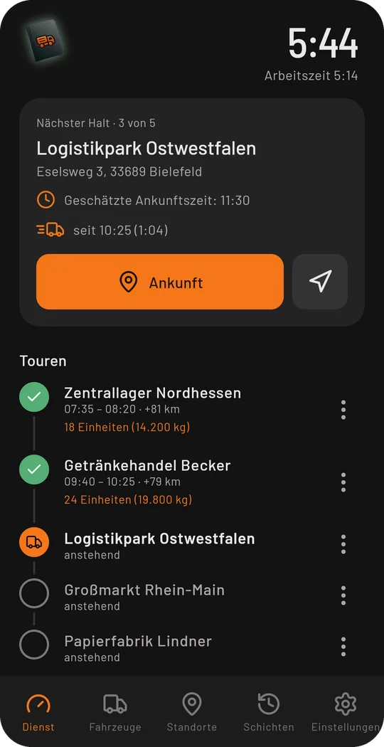 bordero App Screenshot