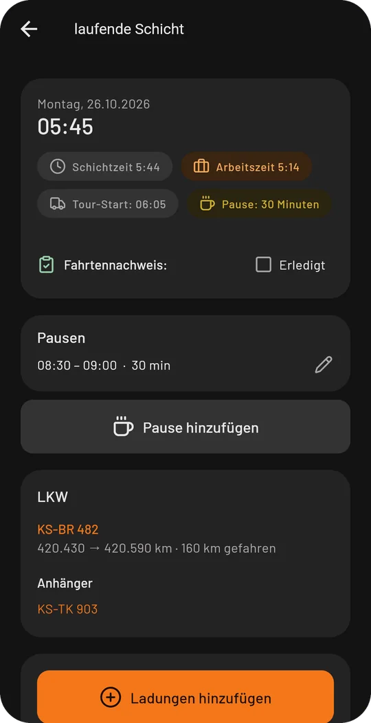 bordero App Screenshot
