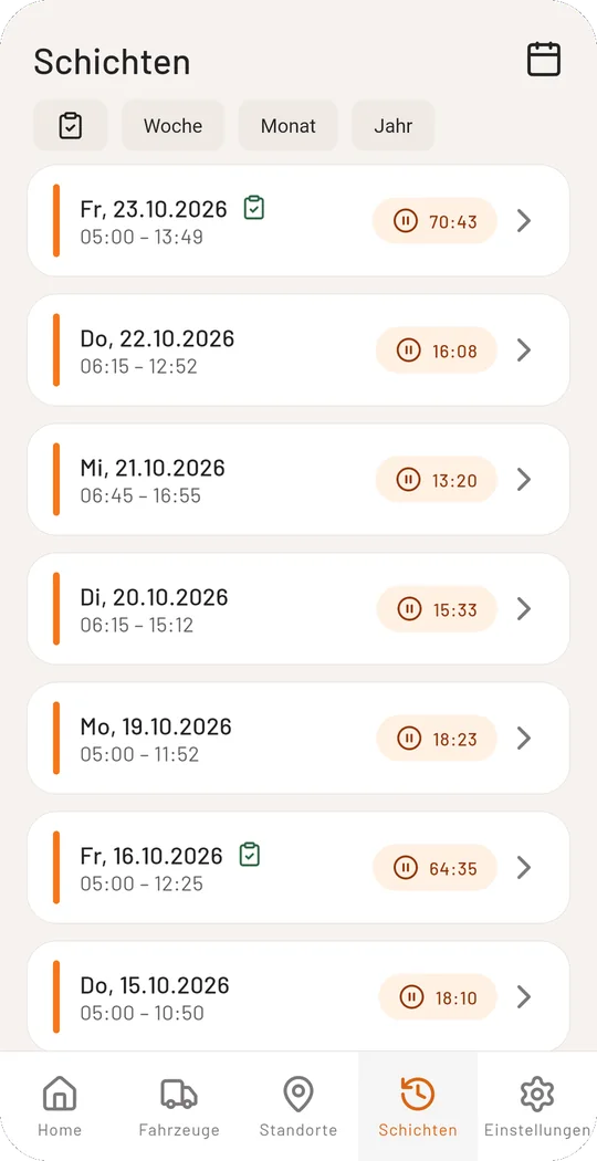 bordero App Screenshot
