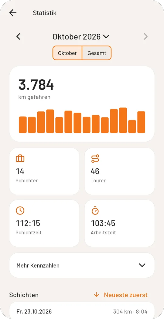 bordero App Screenshot